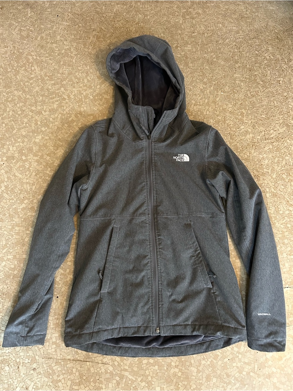 The North Face Women's Dark Gray Hooded Softshell Jacket